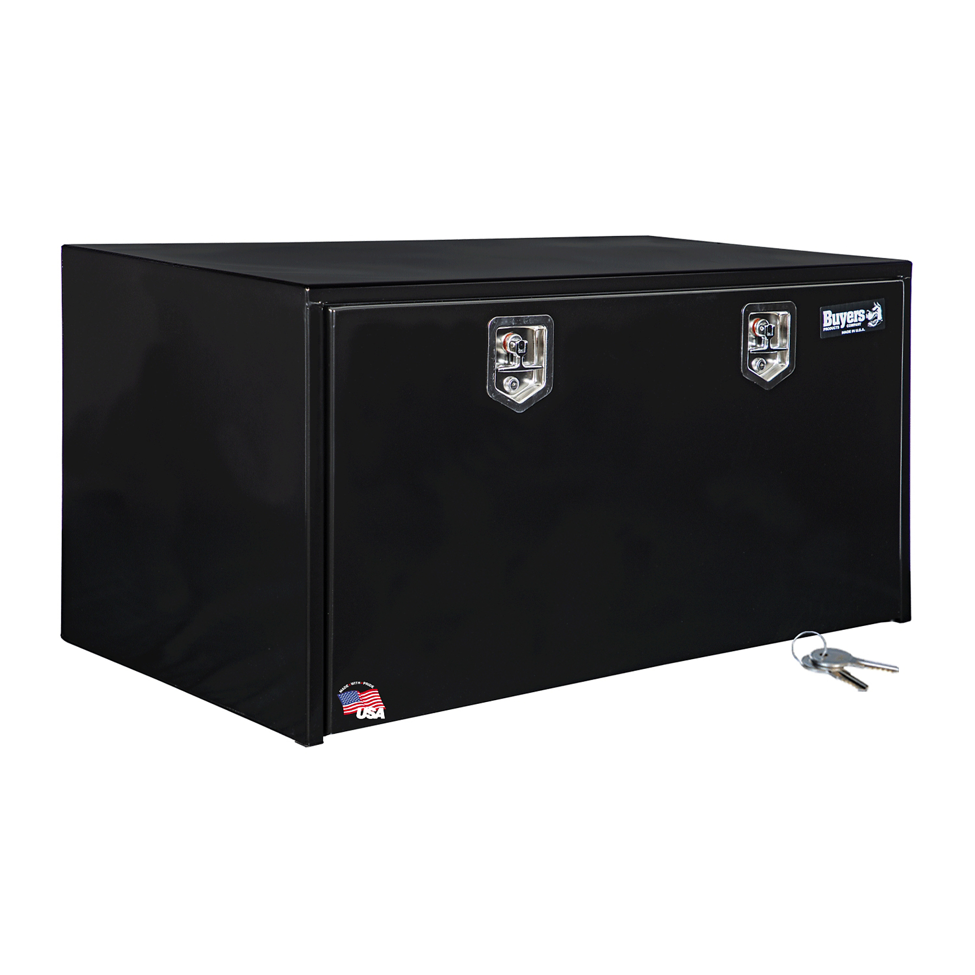 Buyers Products, 48x24x24in. Steel Underbody Truck Tool Job Storage Box, Width 48 in, Material Steel, Color Finish Black, Model# 1704310